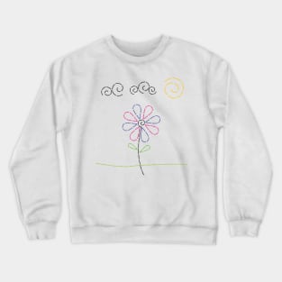 Dotted Line Daisy Crewneck Sweatshirt